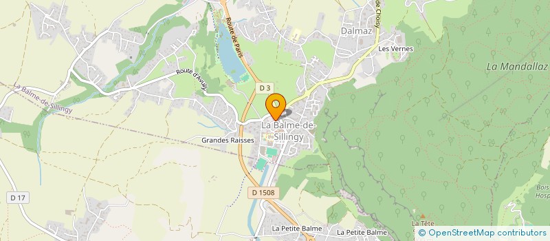 localisation de l'entreprise ADMR PETITES USSES ET FIER à LA BALME-DE-SILLINGY