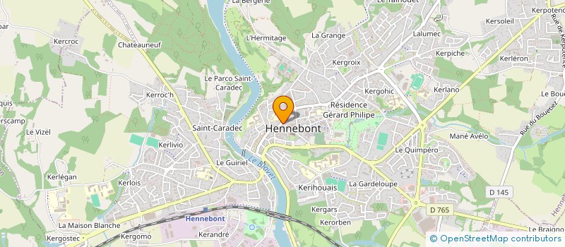 localisation de l'entreprise ADMR RIA OCEAN KERVIGNAC à HENNEBONT