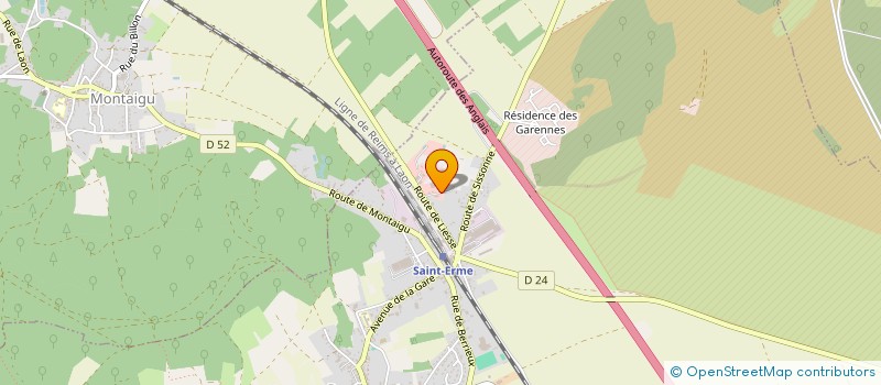 localisation de l'entreprise ADMR SAINT ERME ET ENVIRONS  SAINT-ERME-OUTRE-ET-RAMECOURT