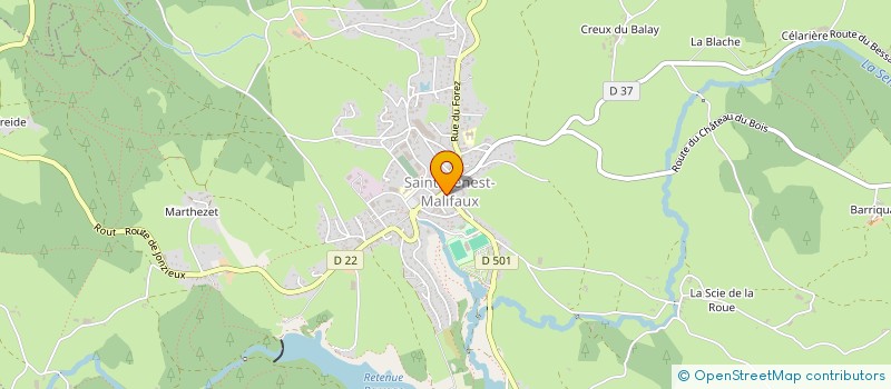 localisation de l'entreprise ADMR SSIAD CANTON ST GENEST MALIFAUX  SAINT-GENEST-MALIFAUX