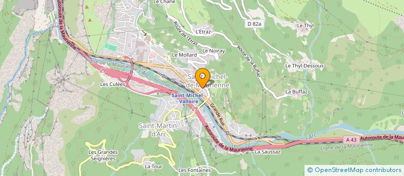 localisation de l'entreprise ADMR SSIAD MAURIENNE GALIBIER à SAINT-MICHEL-DE-MAURIENNE