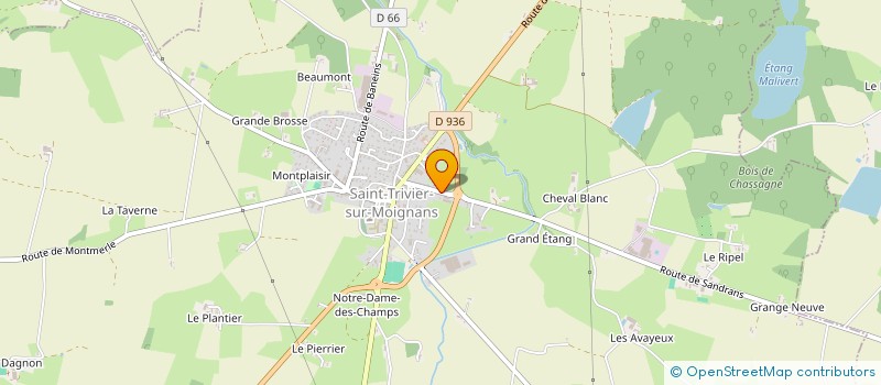 localisation de l'entreprise ADMR ST TRIVIER SUR MOIGNANS à SAINT-TRIVIER-SUR-MOIGNANS