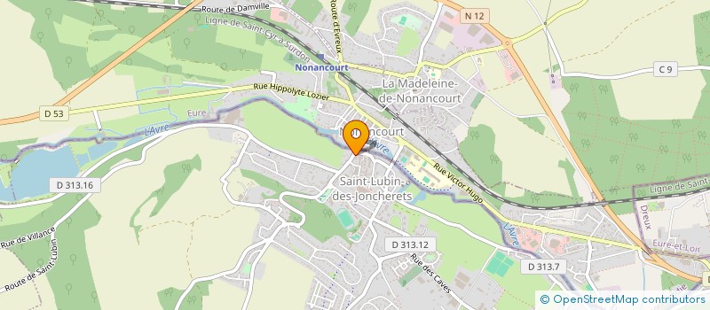 localisation de l'entreprise ADMR VALLEE D'AVRE à SAINT-LUBIN-DES-JONCHERETS