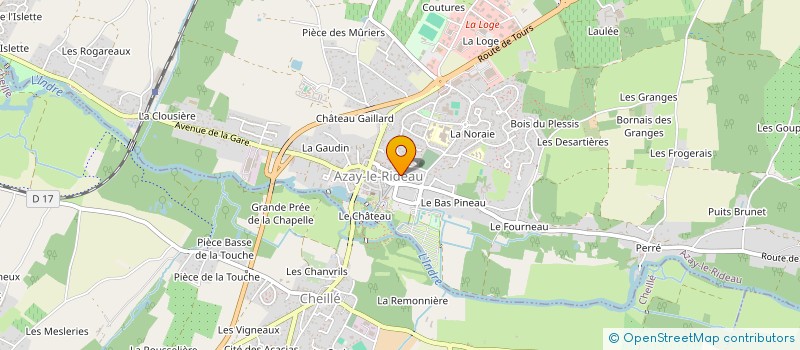 localisation de l'entreprise ADMR VALLEE DE L INDRE  AZAY-LE-RIDEAU