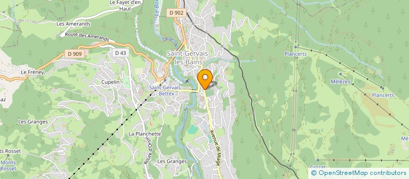 localisation de l'entreprise ADMR VALMONT JOIE à SAINT-GERVAIS-LES-BAINS