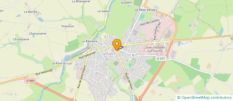 localisation de l'entreprise ADMR VIHIERSOIS à LYS-HAUT-LAYON