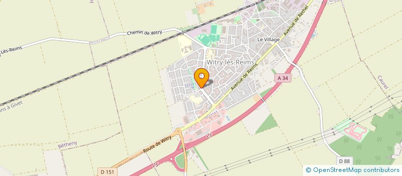 localisation de l'entreprise ADMR WITRY REFERENCE SERVICE A LA PERSONNE à WITRY-LES-REIMS