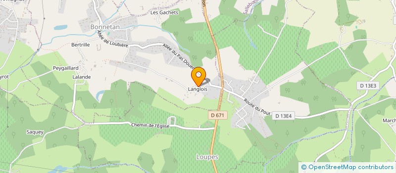 localisation de l'entreprise ADMT INVEST à BONNETAN