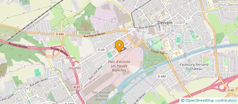 localisation de l'entreprise ADN à DENAIN