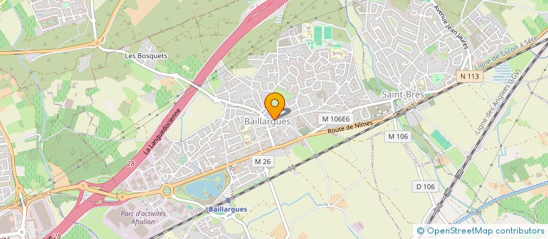localisation de l'entreprise ADN à BAILLARGUES