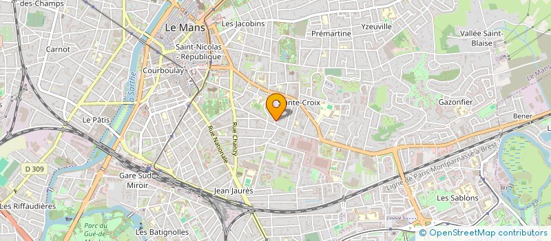 localisation de l'entreprise ADN  LE MANS