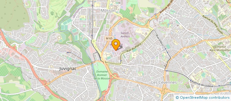 localisation de l'entreprise ADN à MONTPELLIER