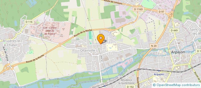 localisation de l'entreprise ADN à OLLAINVILLE
