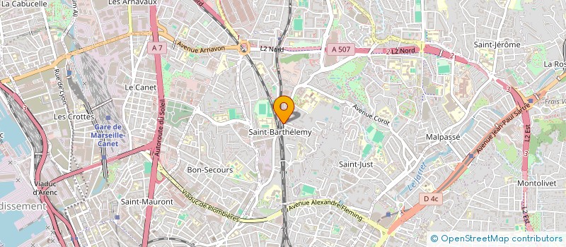 localisation de l'entreprise ADN à MARSEILLE
