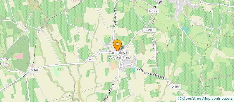 localisation de l'entreprise ADN  CANAULES-ET-ARGENTIERES