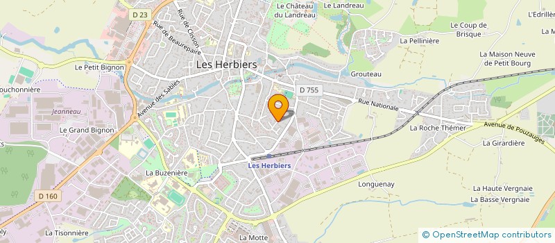 localisation de l'entreprise ADN à LES HERBIERS