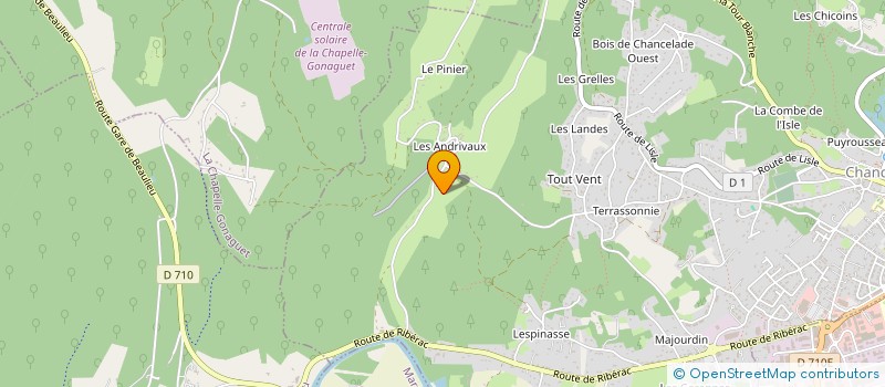 localisation de l'entreprise ADN  CHANCELADE