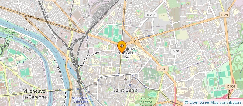 localisation de l'entreprise ADN à SAINT-DENIS