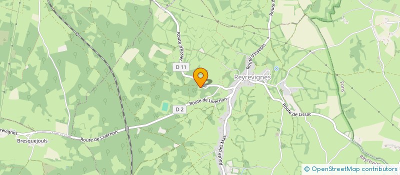 localisation de l'entreprise ADN  REYREVIGNES