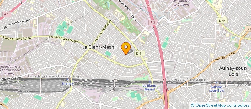 localisation de l'entreprise ADN  LE BLANC-MESNIL