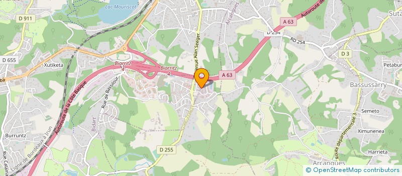 localisation de l'entreprise ADN AGILE à BIDART