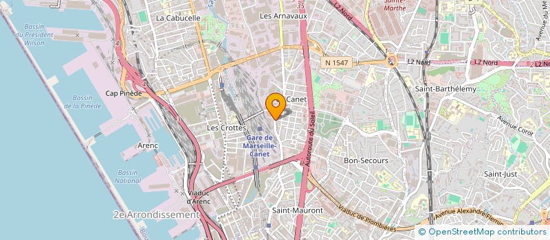 localisation de l'entreprise ADN AMBULANCES à PLAN-DE-CUQUES