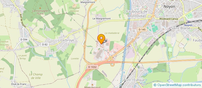 localisation de l'entreprise ADN AMENAGEMENTS à NOYON