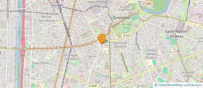 localisation de l'entreprise ADN (AMENAGER-DEVELOPPER-NEGOCIER) à GRENOBLE