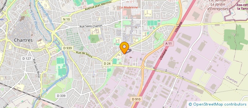 localisation de l'entreprise ADN AUTOMOBILES à CHARTRES