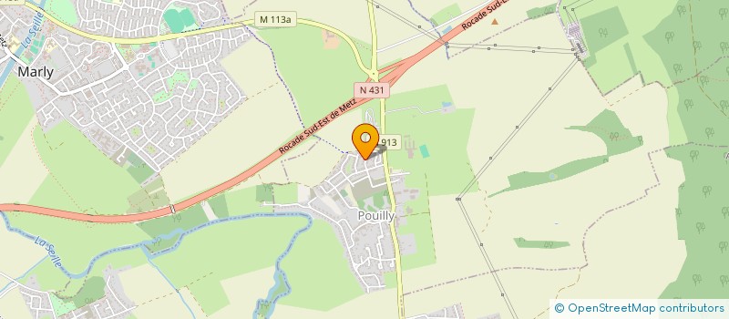 localisation de l'entreprise ADN AUTOS 57  POUILLY