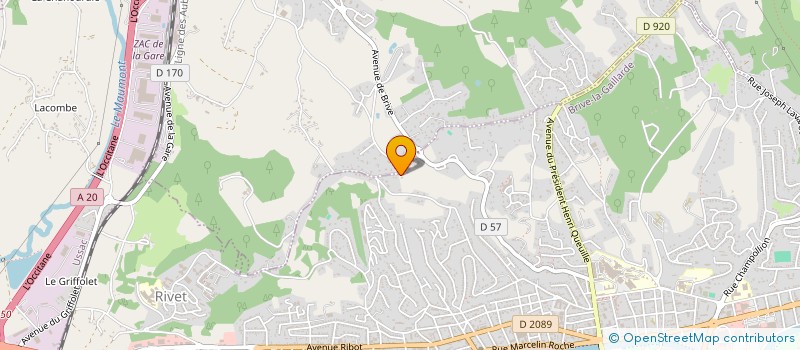 localisation de l'entreprise ADN BATI  BRIVE-LA-GAILLARDE