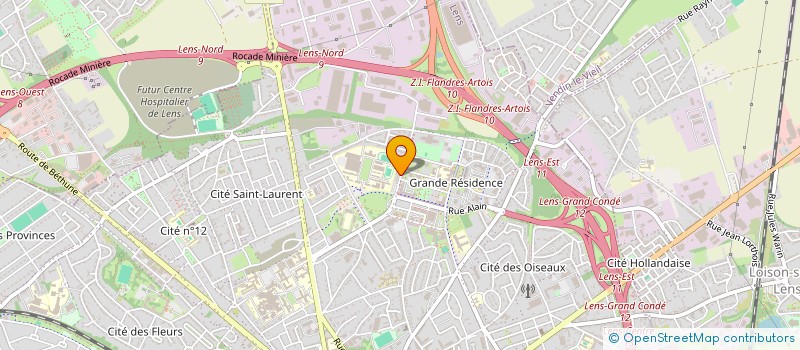 localisation de l'entreprise ADN BATIMENT à LENS