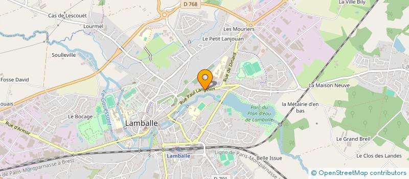 localisation de l'entreprise ADN BRETAGNE SECURITE PRIVEE  LAMBALLE-ARMOR