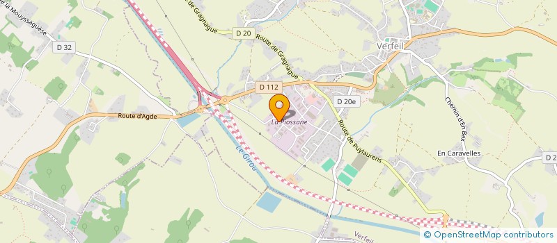 localisation de l'entreprise ADN CAMPER  VERFEIL