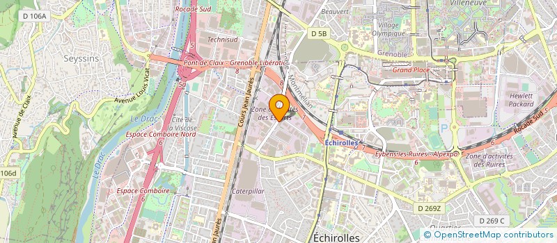 localisation de l'entreprise ADN CAMPUS à ECHIROLLES