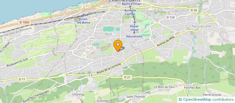 localisation de l'entreprise ADN CESAR IMMO  EVIAN-LES-BAINS