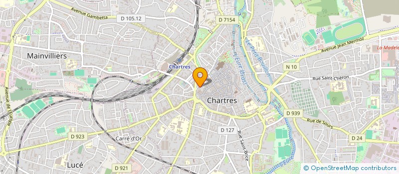localisation de l'entreprise ADN COMMUNICATION à CHARTRES