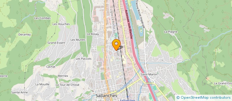 localisation de l'entreprise ADN CONSTRUCTION  SALLANCHES