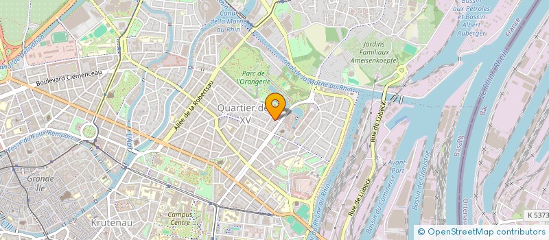 localisation de l'entreprise ADN CORSICA  STRASBOURG