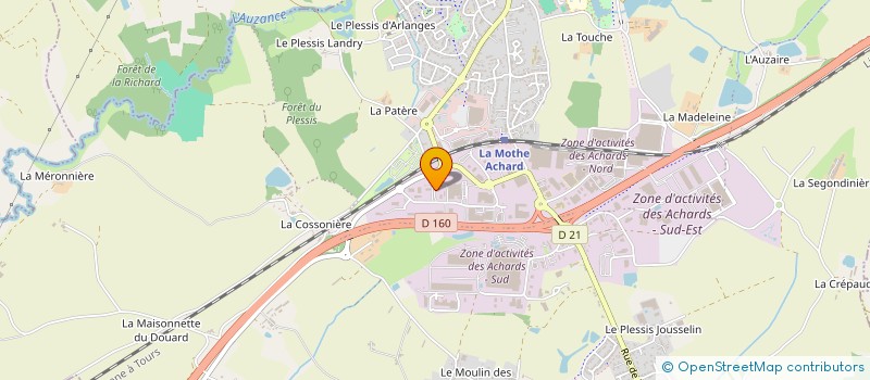 localisation de l'entreprise ADN CREATEUR D'ESPACES EXTERIEURS à LES ACHARDS