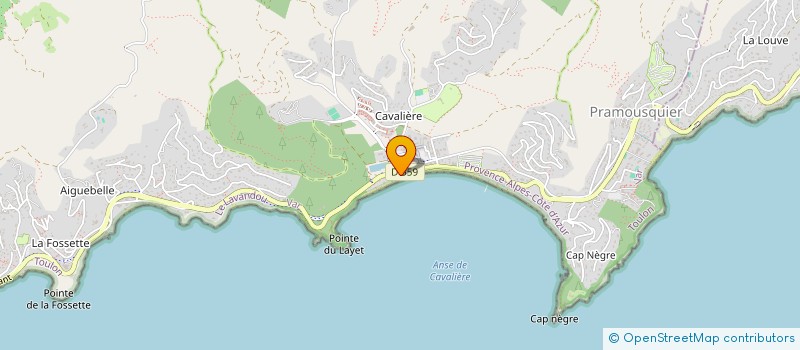 localisation de l'entreprise ADN CULTURE ET TOURISME POUR LA VILLA M à LE LAVANDOU