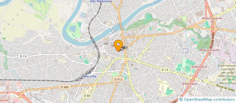 localisation de l'entreprise ADN DESTOCK SHOP à ALBI