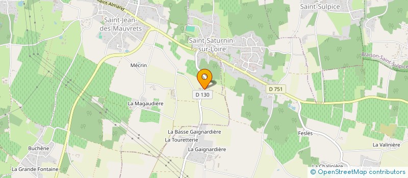 localisation de l'entreprise ADN DEVELOPPEMENTS  LES GARENNES SUR LOIRE