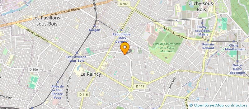 localisation de l'entreprise ADN DIGITAL SOLUTION à LE RAINCY
