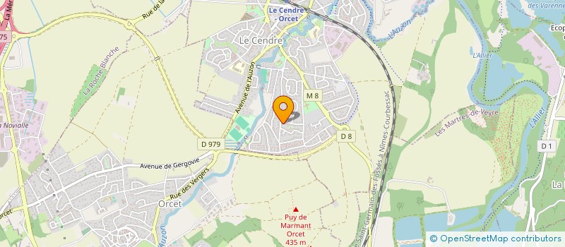 localisation de l'entreprise ADN DOMES  LE CENDRE