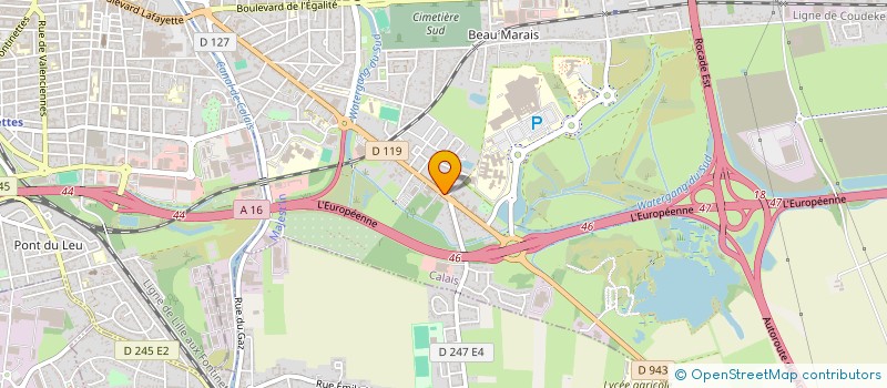 localisation de l'entreprise ADN DUSAUTOIR  CALAIS