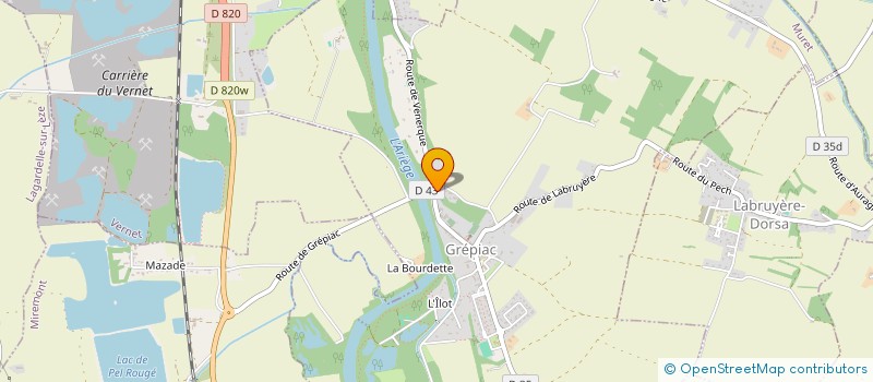 localisation de l'entreprise ADN-ECOENERGIE  GREPIAC