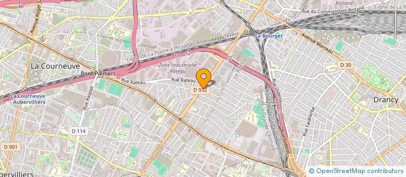 localisation de l'entreprise ADN EDUCATION à LA COURNEUVE