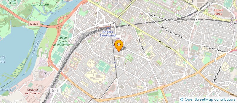 localisation de l'entreprise ADN FORMATIONS à ANGERS