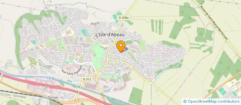 localisation de l'entreprise ADN IMMO  L'ISLE-D'ABEAU